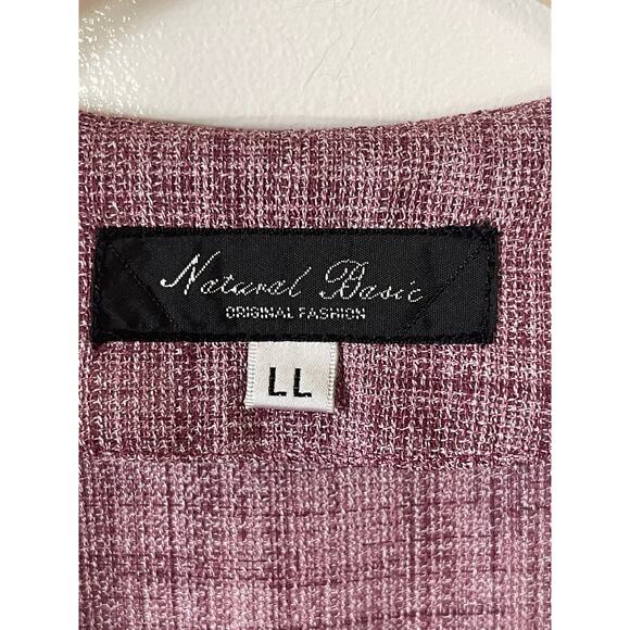 Natural Basic Purple Short Sleeve Cardigan Size Large :) - Picture 4 of 7